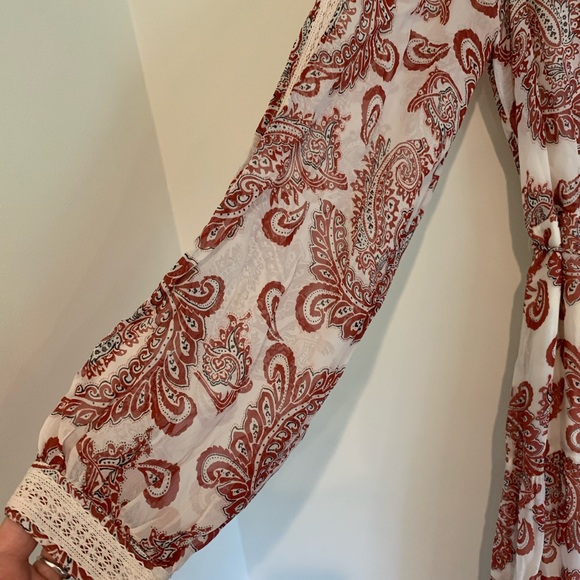 Anthropologie western style dress, maxi, sz M - Picture 5 of 8